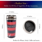 Nautica Yaltml Paslanmaz elik Termos 440mL(Mavi)