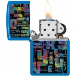 Zippo Street Art Gk Mavisi akmak