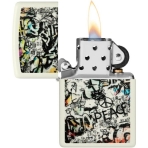 Zippo Street Art Karanlkta Parlayan akmak