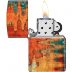 Zippo Turuncu Brush Strokes akmak