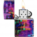 Zippo Mor Brush Strokes akmak