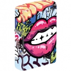 Zippo Full Wrap Baskl Dudak Graffiti akmak