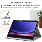Ztotop Galaxy Tab S10 Plus/S9 Plus Deri Klf-Blue