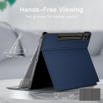 JETech nce Folyo Galaxy Tab S9 Plus Klf-Navy Blue