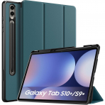 TiMOVO Kalem Blmeli Galaxy Tab S9 Plus/S10 Plus Klf-Turqoise 