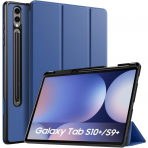 TiMOVO Kalem Blmeli Galaxy Tab S9 Plus/S10 Plus Klf-Navy Blue