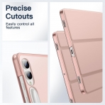 JETech Galaxy Tab S10 Plus Standl Klf-Rose Gold