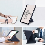 ZYKAA Galaxy Tab S9 Plus Standl Klf-Dark Blue