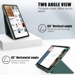 ZYKAA Galaxy Tab S9 Plus Standl Klf-Dark Green