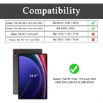 Soke Galaxy Tab S10/S9 Ultra Standl Klf-Black