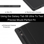 Soke Galaxy Tab S10/S9 Ultra Standl Klf-Black