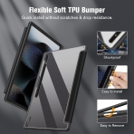 Fintie Hybrid Serisi Galaxy Tab S9 Ultra effaf Klf-Black