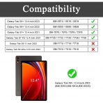 Soke Galaxy Tab S9 Plus Temperli Cam Ekran Koruyucu (2 Adet)