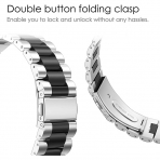 Fintie Galaxy Watch 7/6/Classic Kay (47/43/44/40mm)-Black Silver