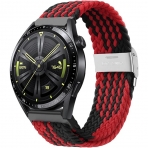 Mazoft Galaxy Watch 6/Classic Uyumlu Kay (47/44/43/40mm)-Black Red