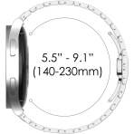 FULLIFE Galaxy Watch 6/Classic Uyumlu Kay(47/43/44/40mm)-Silver
