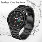 Lerobo Galaxy Watch 6/Classic Uyumlu Kay(47/43/44/40mm)-Black