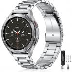 Lerobo Galaxy Watch 6/Classic Uyumlu Kay(47/43/44/40mm)-Silver