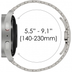 Fullife Galaxy Watch 6/Classic Uyumlu Kay (47/43/44/40mm)-Titanium