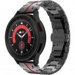 Fullife Galaxy Watch 6/Classic Uyumlu Kay (47/43/44/40mm)-Black/Red