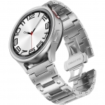 Fullife Galaxy Watch 6/Classic Uyumlu Kay (47/43/44/40mm)-Silver/Silver