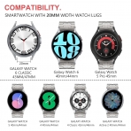 Fullife Galaxy Watch 6/Classic Uyumlu Kay (47/43/44/40mm)-Titanium-DT