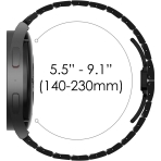 Fullife Galaxy Watch 6/Classic Uyumlu Kay (47/43/44/40mm)-Black/Black