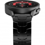 Fullife Galaxy Watch 6/Classic Uyumlu Kay (47/43/44/40mm)-Black/Black