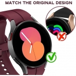 kytuwy Galaxy Watch 6 Classic Uyumlu Kay (43/47mm)-Wine Red