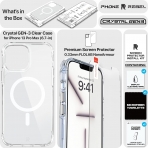 REBEL Frosted Serisi iPhone 13 Pro Max Klf-Crystal Clear