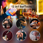 TAUPO  Barmen Shaker Seti (12 Para)