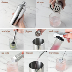 Asovnis 23 Par�a Shaker & Kokteyl Seti