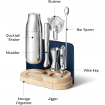 Caraway 9 Par�a Shaker & Kokteyl Seti