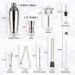 EXREIZST 16 Par�a Shaker & Kokteyl Seti