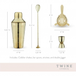 Twine 4  Par�a Shaker & Kokteyl Seti