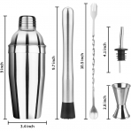 Ohtomber 5 Par�a Shaker & Kokteyl Seti