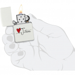 Zippo Mat Beyaz Je T'Aime �akmak