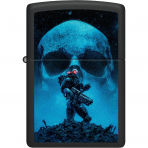 Zippo Mat Siyah Uzay Askeri �akmak