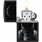 Zippo Mat Siyah Eskrim Temal� �akmak
