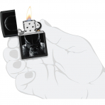 Zippo Mat Siyah Eskrim Temal� �akmak