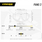 Cressi Geni� G�r�� A��l� 3 Caml� Dal�� ve �norkel Maskesi
