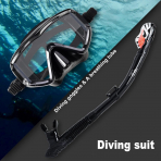 EXP VISION Pano 3 Yeti�kin Dal�� Maskesi ve Dry-Top �norkel Seti