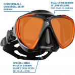 ScubaPro Spectra D���k Hacimli �ift Caml� Dal�� Maskesi