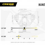 Cressi Nano D���k Hacimli Profesyonel Dal�� Maskesi