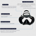 Tidal Advanced Anti-Fog Tek Cam D���k Hacimli Dal�� Maskesi