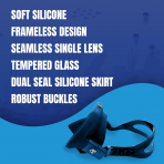 Spartacus �er�evesiz Ultra Clear Tek Cam Dal�� Maskesi