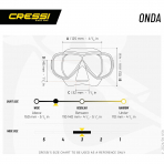 Cressi Onda Tek Caml� Dal�� ve �norkel Maskesi