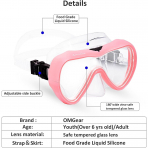 OMGear Temperli Cam Dal�� ve �norkel Maskesi