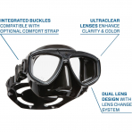 SCUBAPRO Zoom Ultra Clear �ift Caml� Dal�� Maskesi