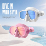 WATERTIME Dry Top �norkel Seti ve 3 Caml� Panoramik Dal�� Maskesi